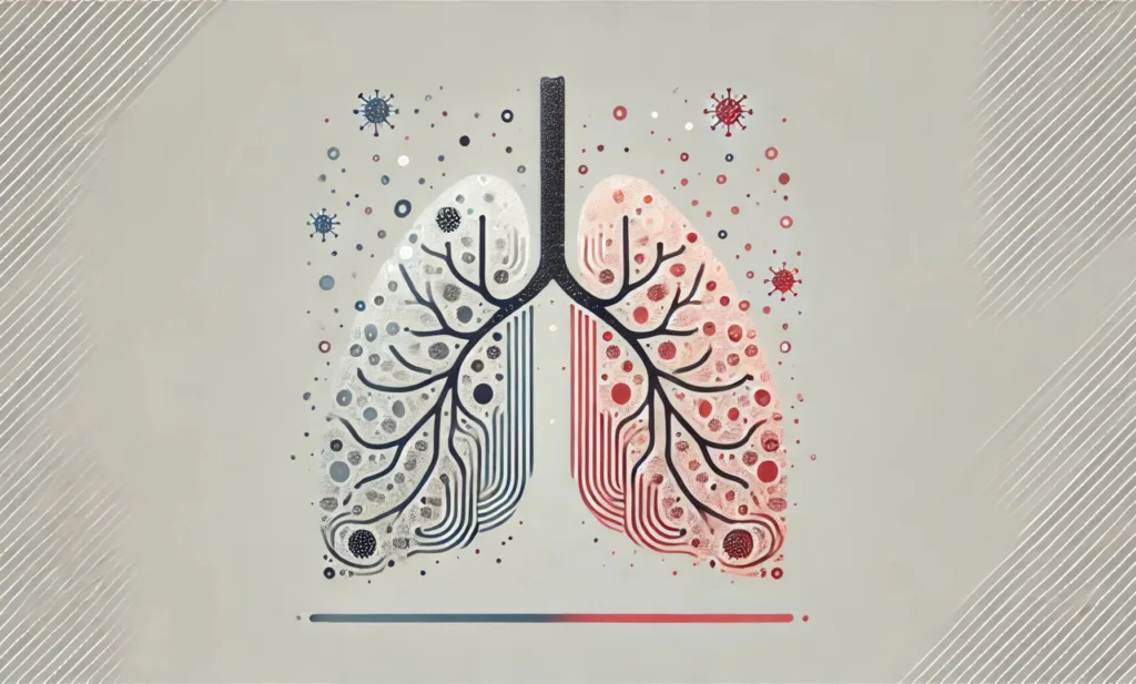 abstract representation of respiratory infections