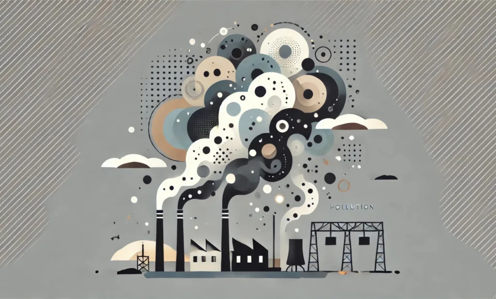 abstract image of pollution and climate change