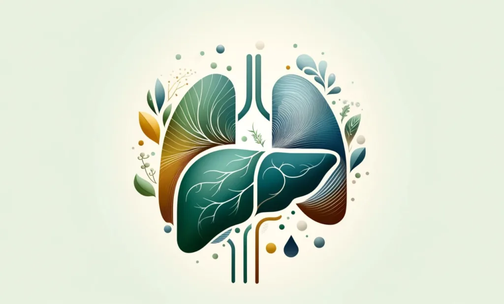 abstract image of organs detoxification