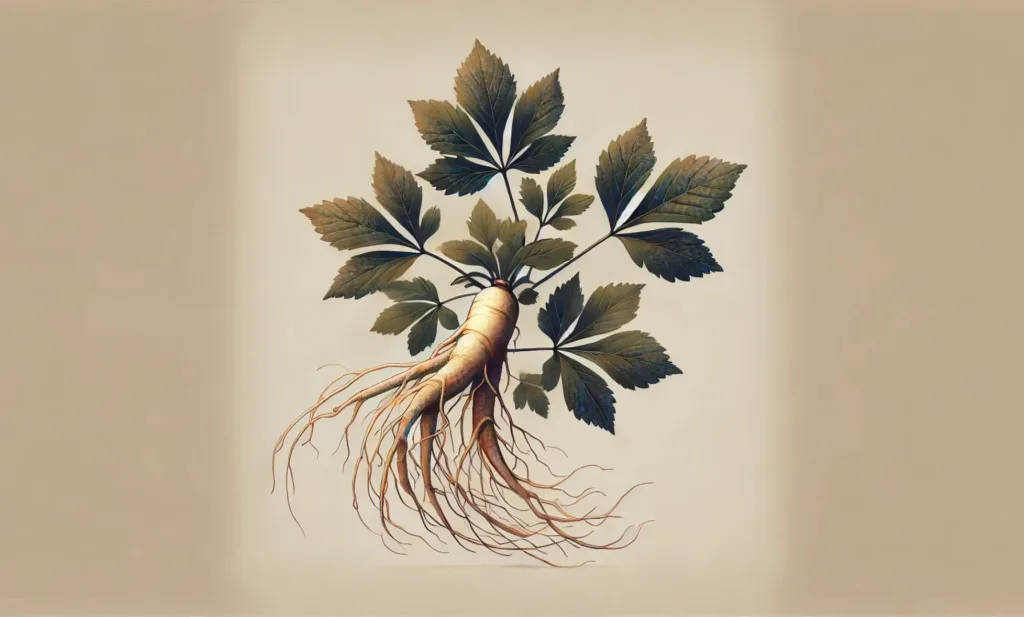 abstract image of ginseng herb