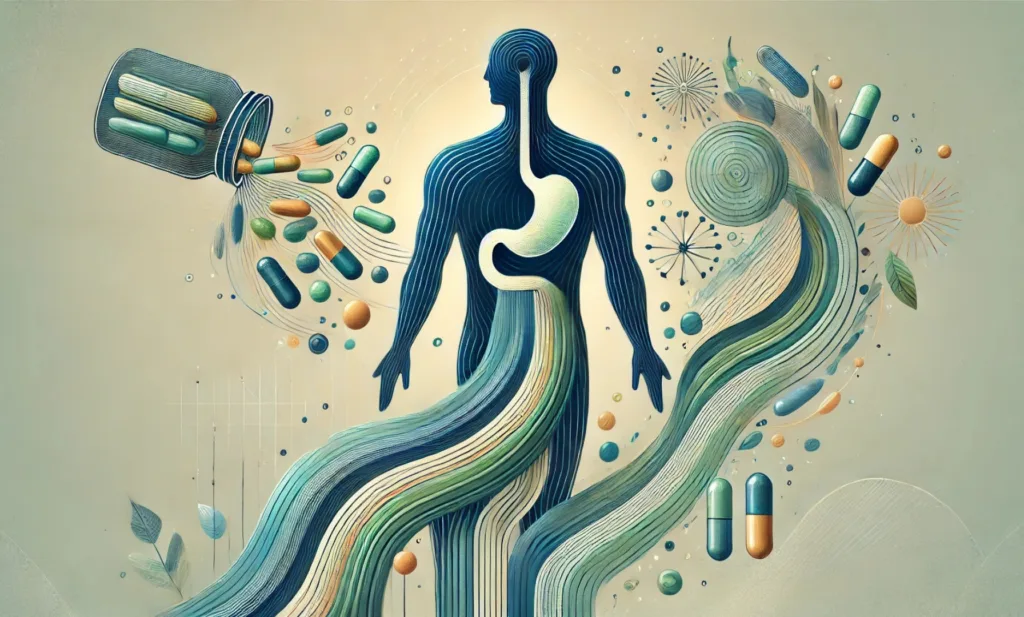 abstract image for body absorption of supplements